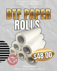 DTF Film Roll – 22” x 328 ft | Hot Peel Direct to Film Printing