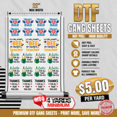 Custom DTF Gang Sheet-10 Yards (22''x360'') – Build Your Own