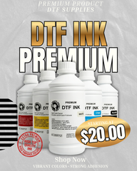 DTF Ink Bottles – 35oz | Set of 5 (CMYK + White) or Single Colors | Direct to Film Printing