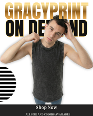 Gracy Blanks Vintage Acid Wash Vest Shirt – Premium Streetwear Sleeveless Top