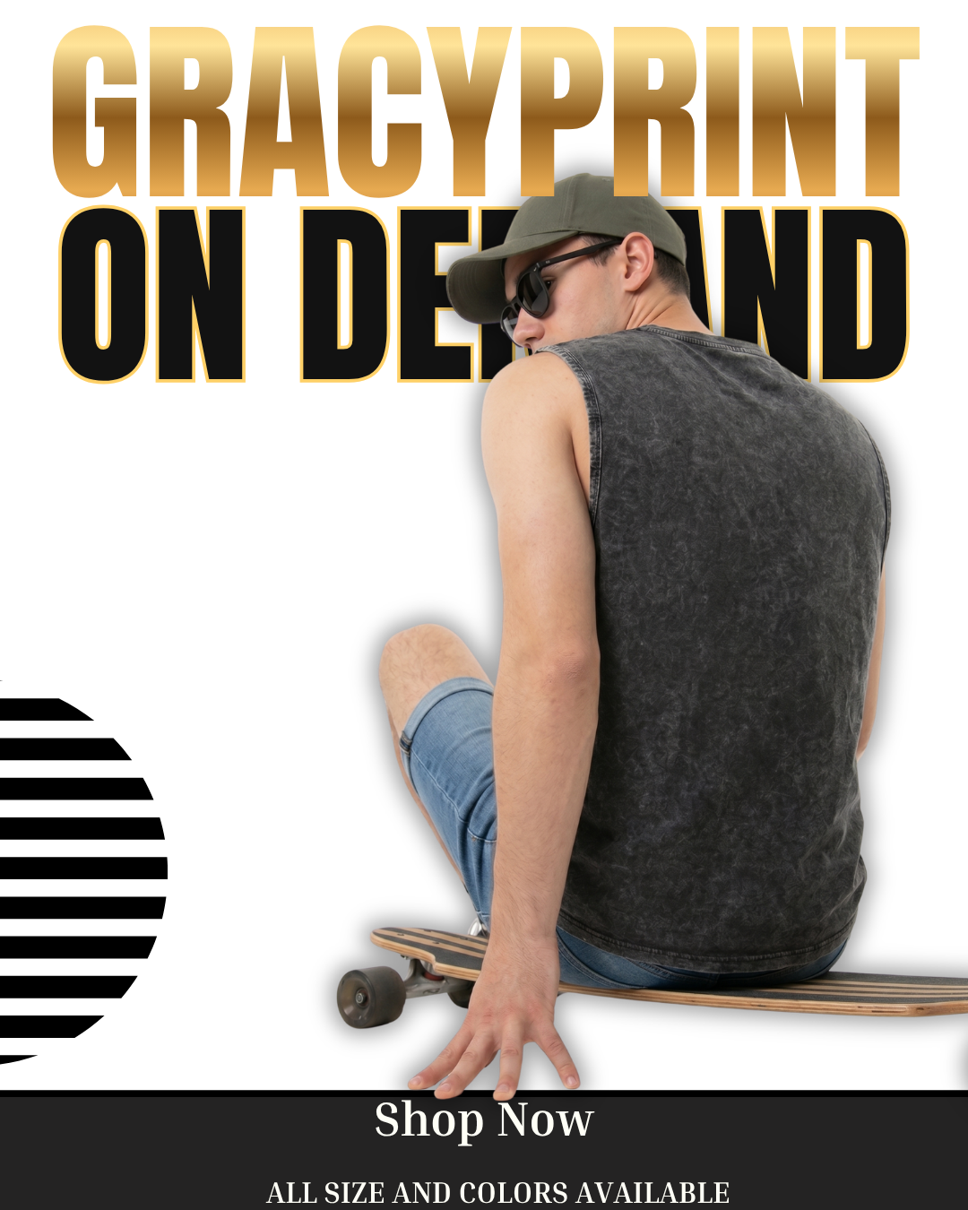 Gracy Blanks Vintage Acid Wash Vest Shirt – Premium Streetwear Sleeveless Top