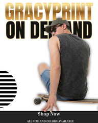 Gracy Blanks Vintage Acid Wash Vest Shirt – Premium Streetwear Sleeveless Top