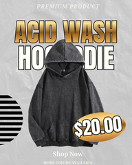 Gracy Blanks Acid Wash Vintage Streetwear Hoodie