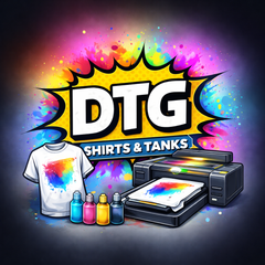 Custom DTG Printed Shirts & Tanks – No Minimum | Print on Premium Vintage Wash Style or Bring Your Own