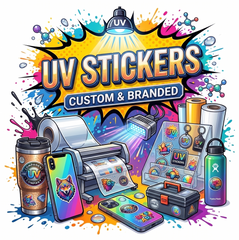 Premium UV DTF Stickers –  22"*36" Jumbo Roll - No Weeding, No Heat Press Required