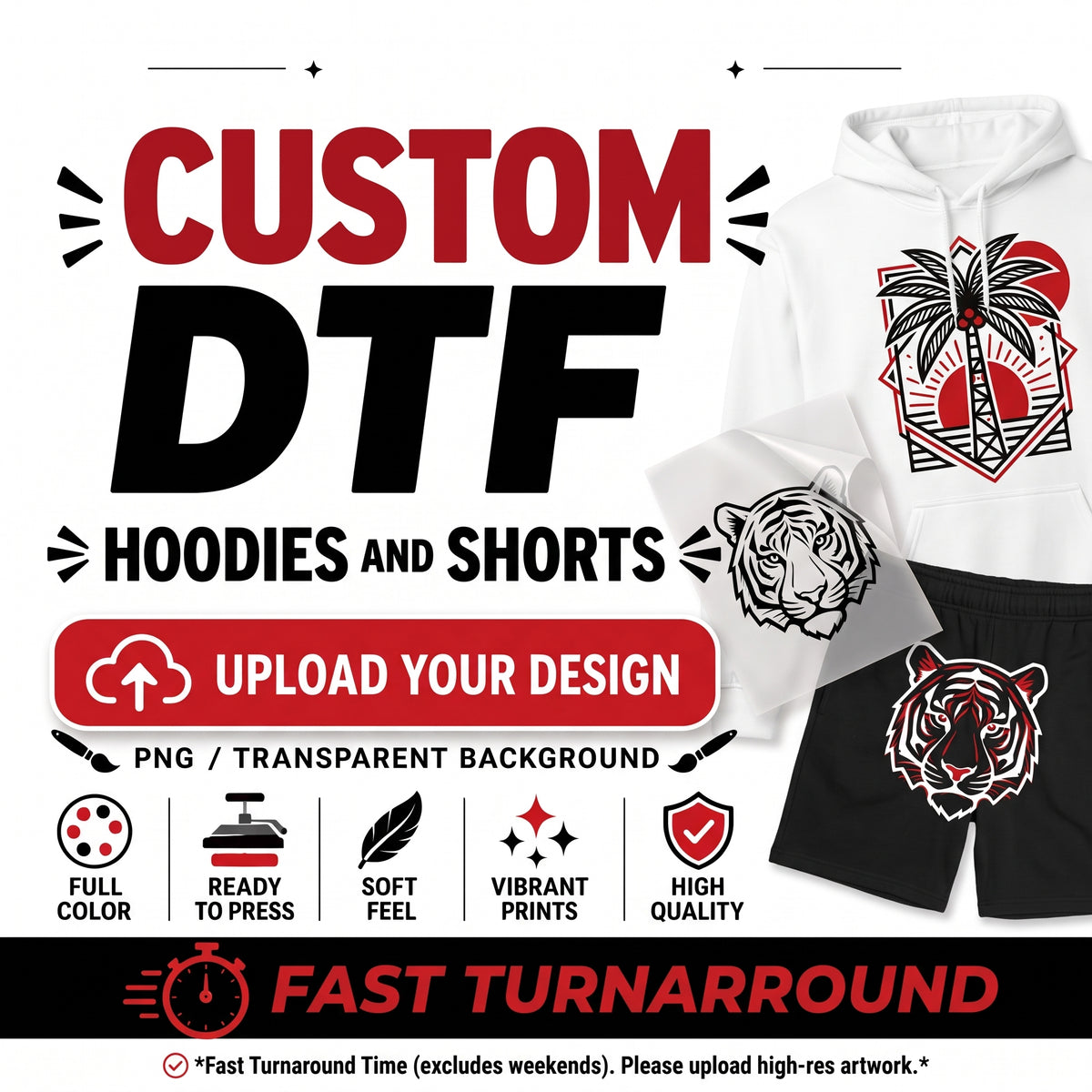 DTF Printathon - Hoodies & Shorts