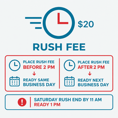 RUSH FEE