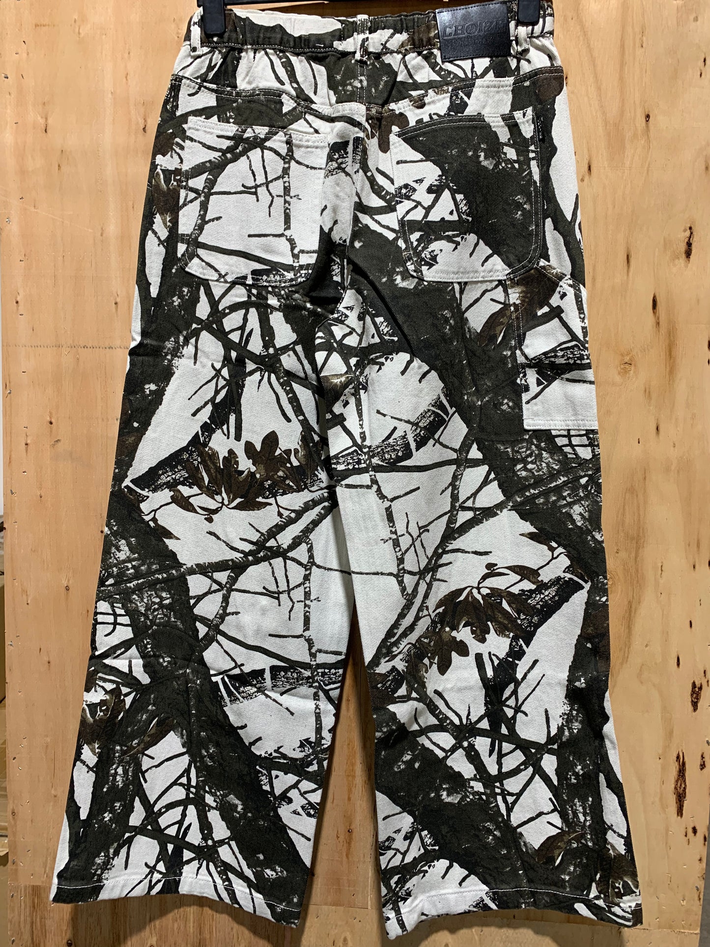 Woodland Camo Wide-Leg Jeans