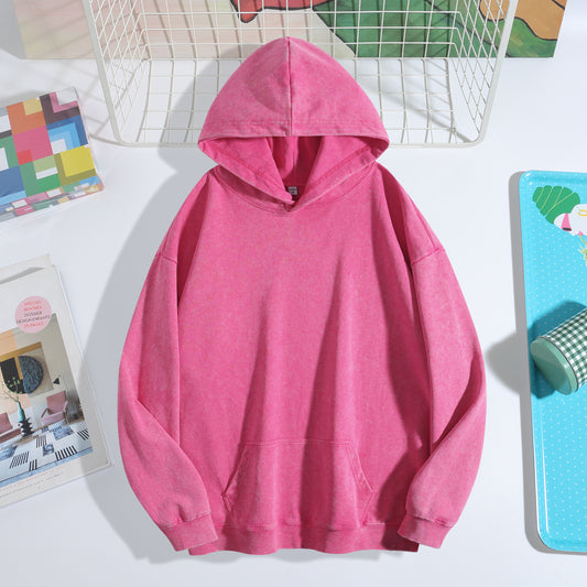 Vintage Washed Streetwear Hoodie-5 colors available