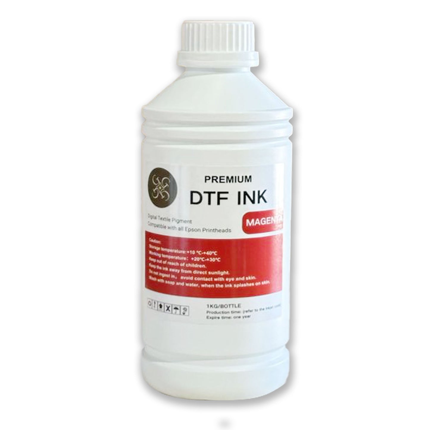 DTF Ink Bottles – 35oz | Set of 5 (CMYK + White) or Single Colors | Direct to Film Printing
